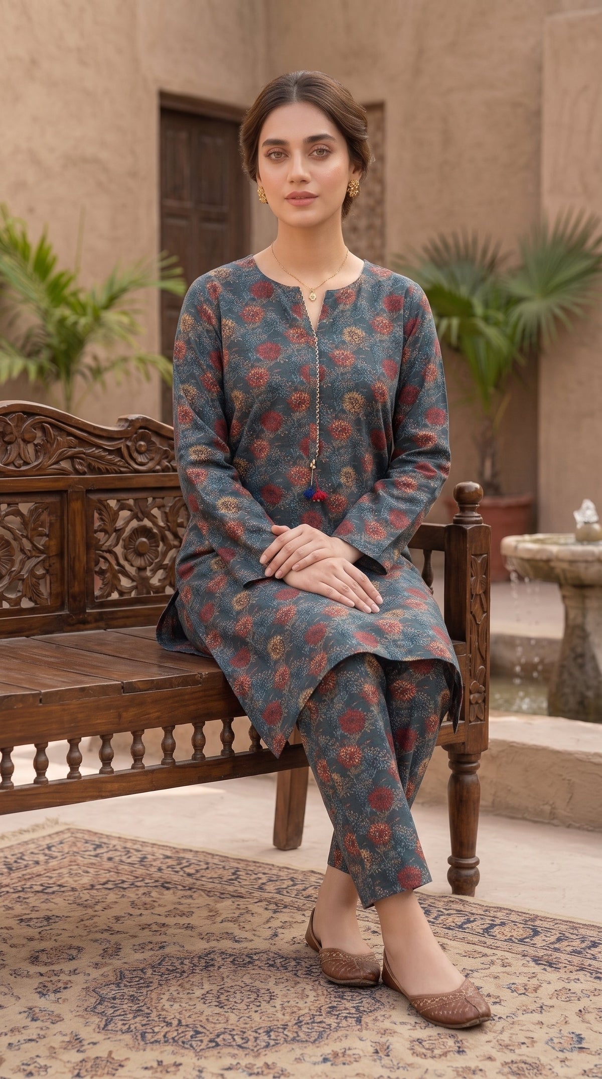 2 Piece Printed Banadora Lawn Unstitched Suit - Twilight Bloom
