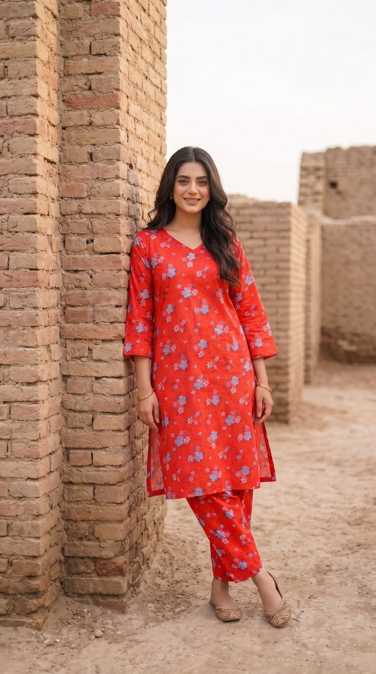 Pack of 8 Printed 2 Piece Poly Lawn Unstitched Suits Wholesale Offer - Limited Stock