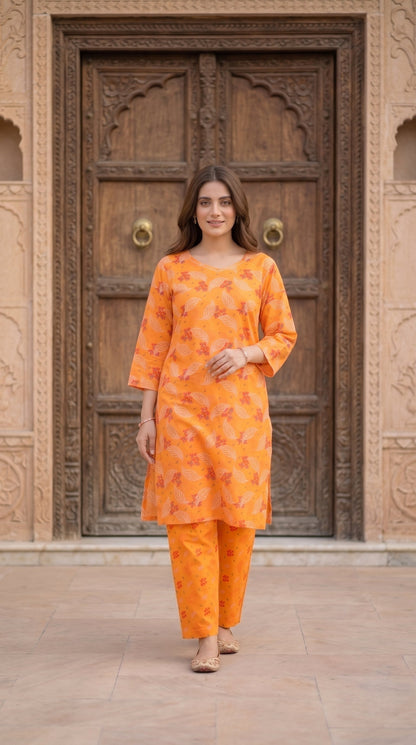 Women's Unstitched Printed Poly Lawn 2 Piece Suit –  Amber Petal Grace