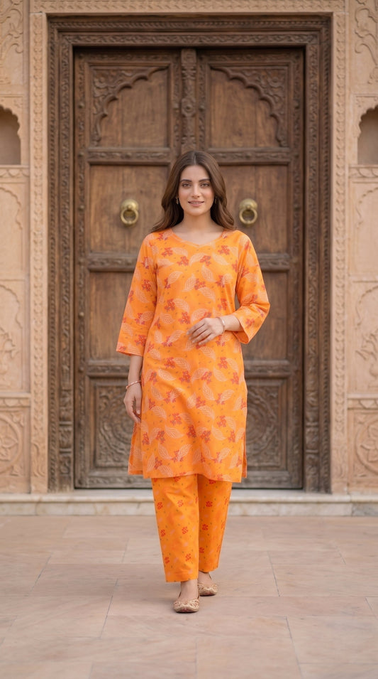 Women's Unstitched Printed Poly Lawn 2 Piece Suit –  Amber Petal Grace