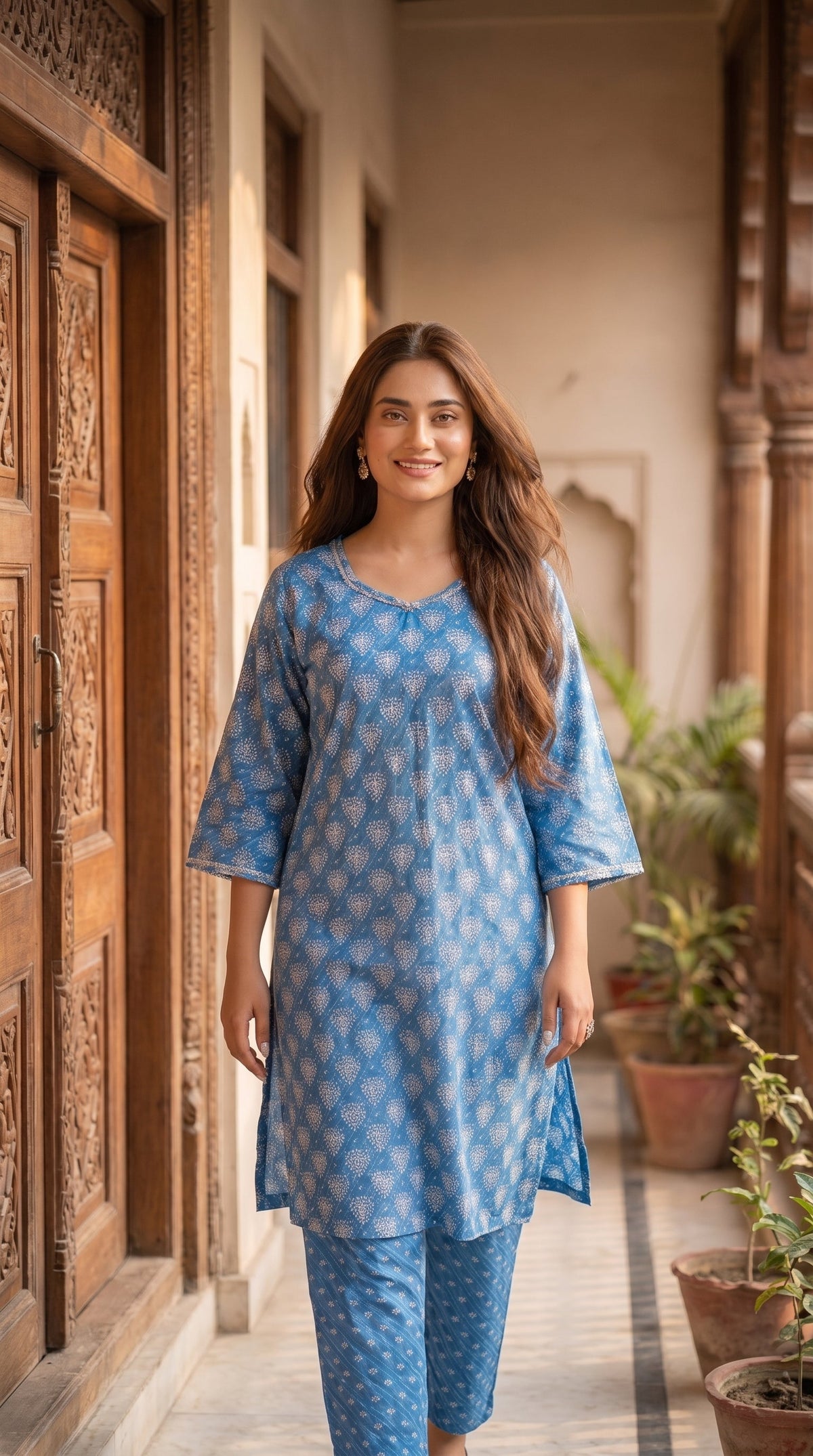 Women's Unstitched Printed Poly Lawn 2 Piece Suit –  Sky Bloom