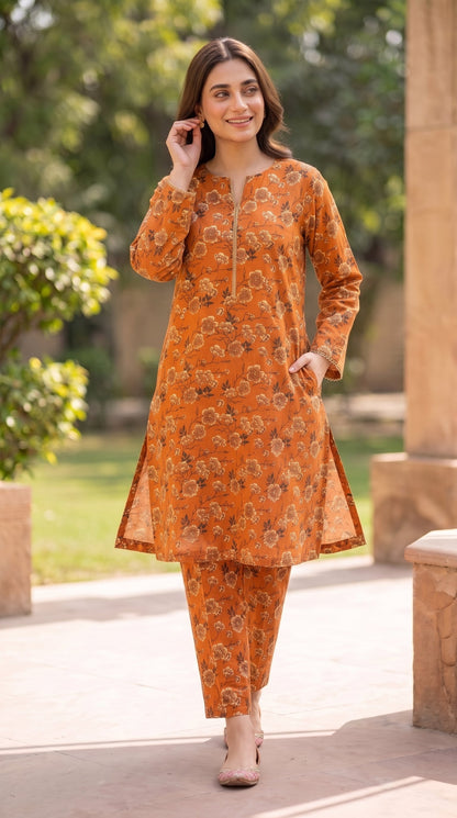 2 PC Pack of 8 Banadora Printed Unstitched Suits Wholesale Offer - Limited Stock
