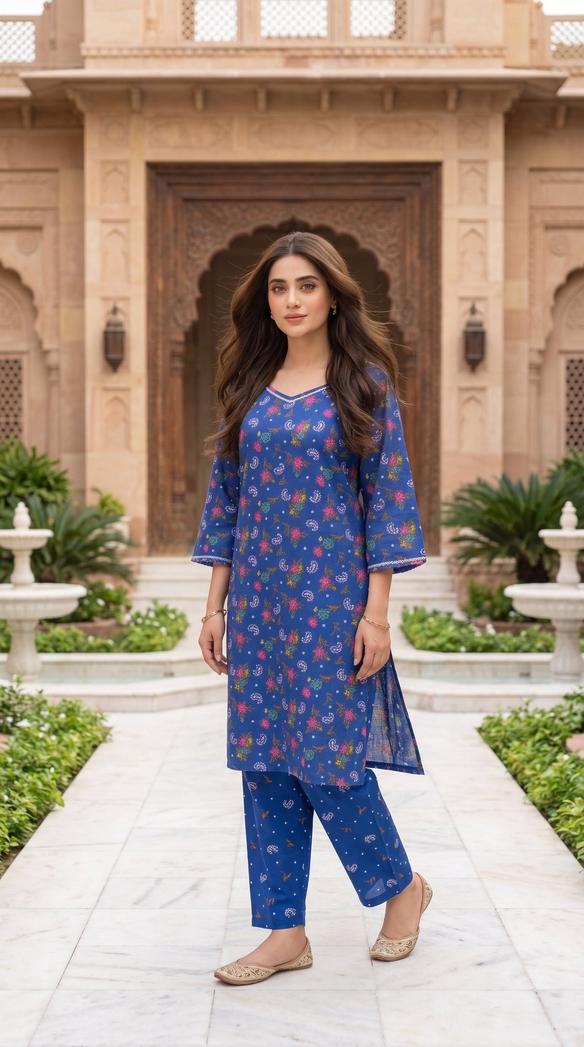 Pack of 8 Printed 2 Piece Poly Lawn Unstitched Suits Wholesale Offer - Limited Stock
