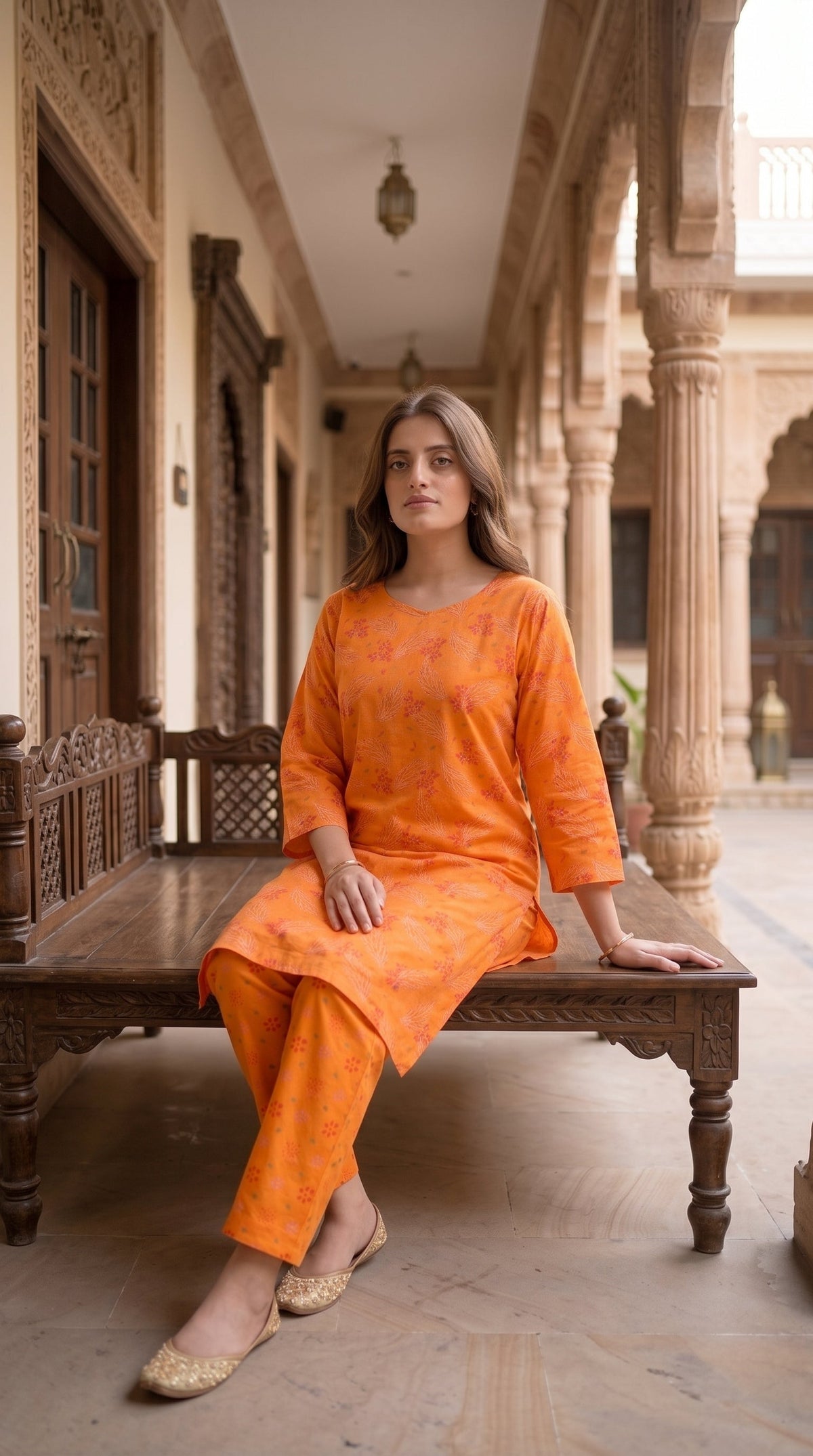 Women's Unstitched Printed Poly Lawn 2 Piece Suit –  Amber Petal Grace