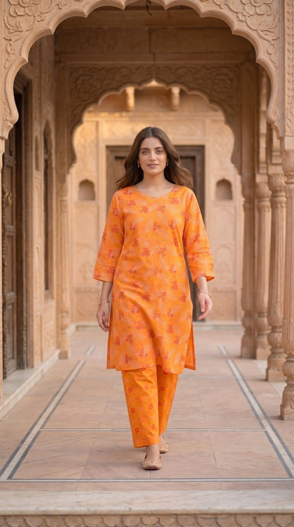 Women's Unstitched Printed Poly Lawn 2 Piece Suit –  Amber Petal Grace