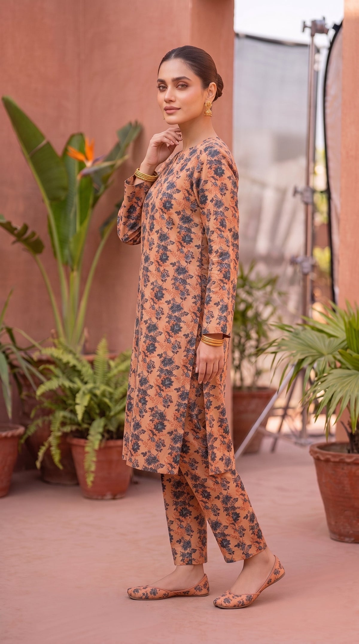 2 Piece Printed Banadora Lawn Unstitched Suit - Desert Bloom