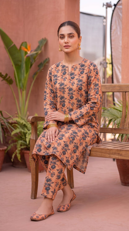 2 Piece Printed Banadora Lawn Unstitched Suit - Desert Bloom